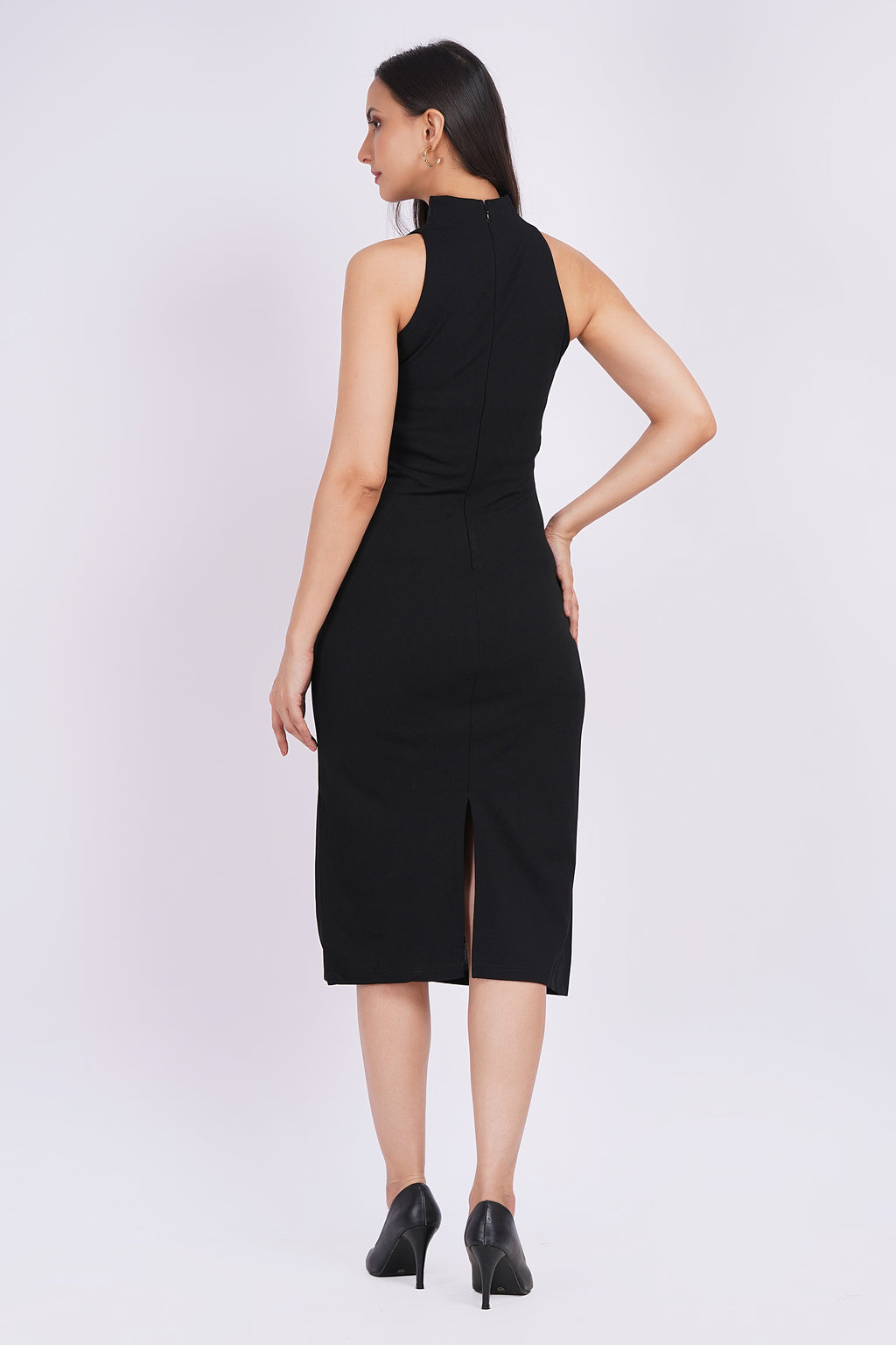 The Midnight halter dress