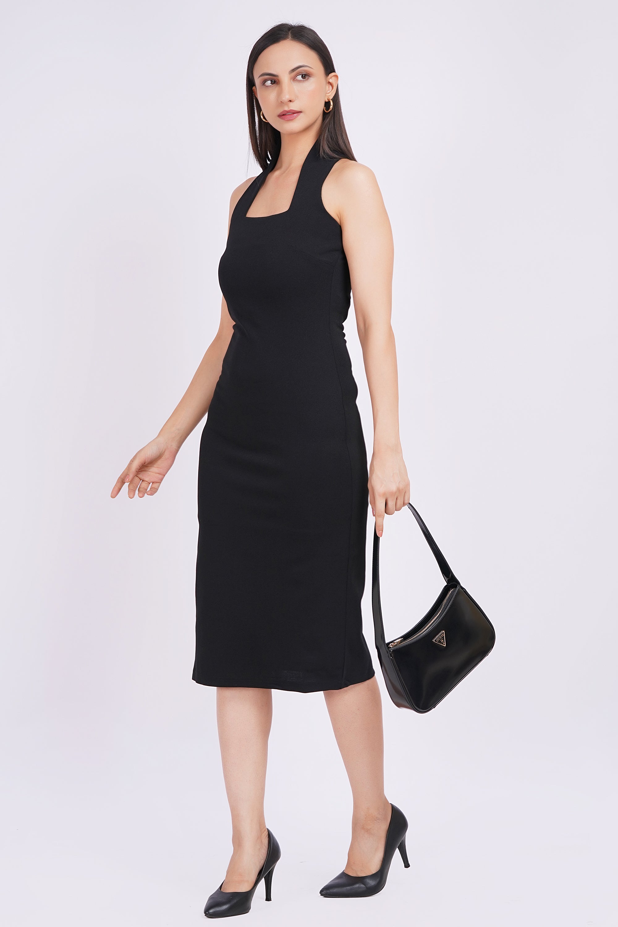 The Midnight halter dress