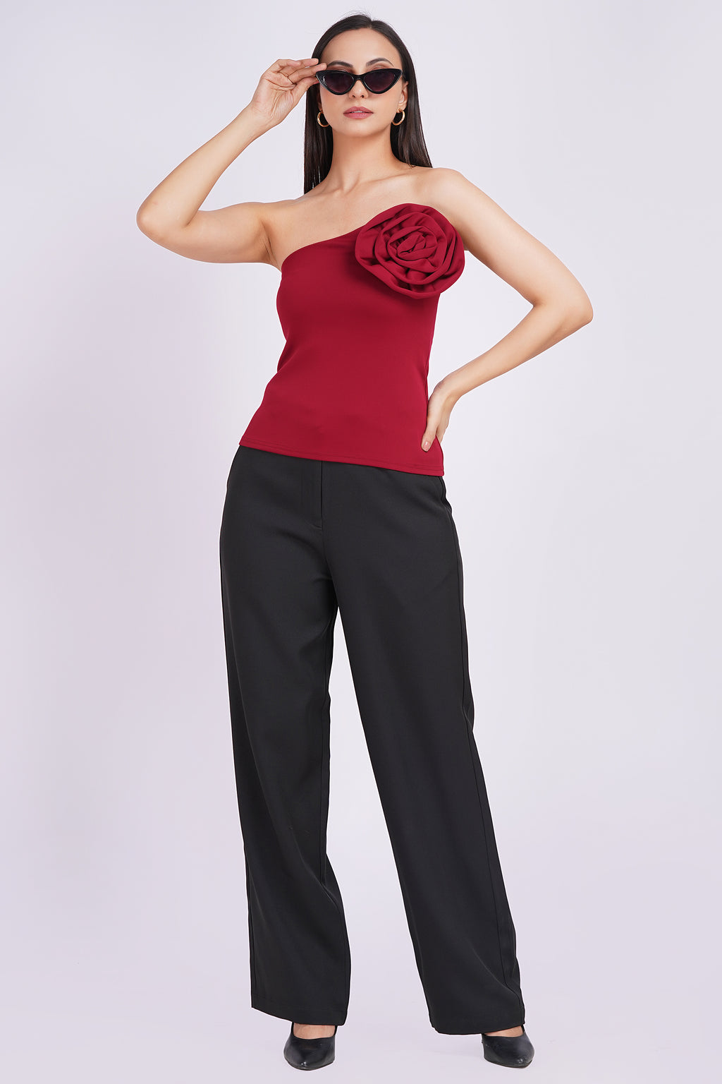 The Rosette Merlot bloom top